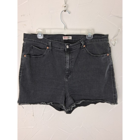 Levi's Pants - Signature Levi Strauss Black‎ Jean Shorts High Rise Womens Size 18 Grunge 90s